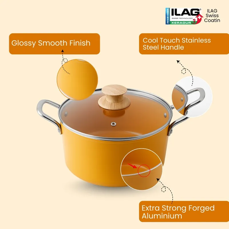 Salford Panvora Ceramic Casserole With Lid- 4400 mL media 6