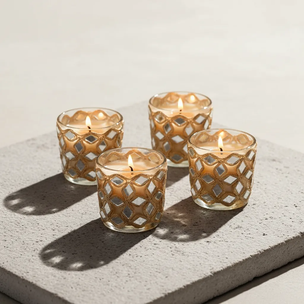 Noor - Gift Set of 4 Votive Scented Candles media 1