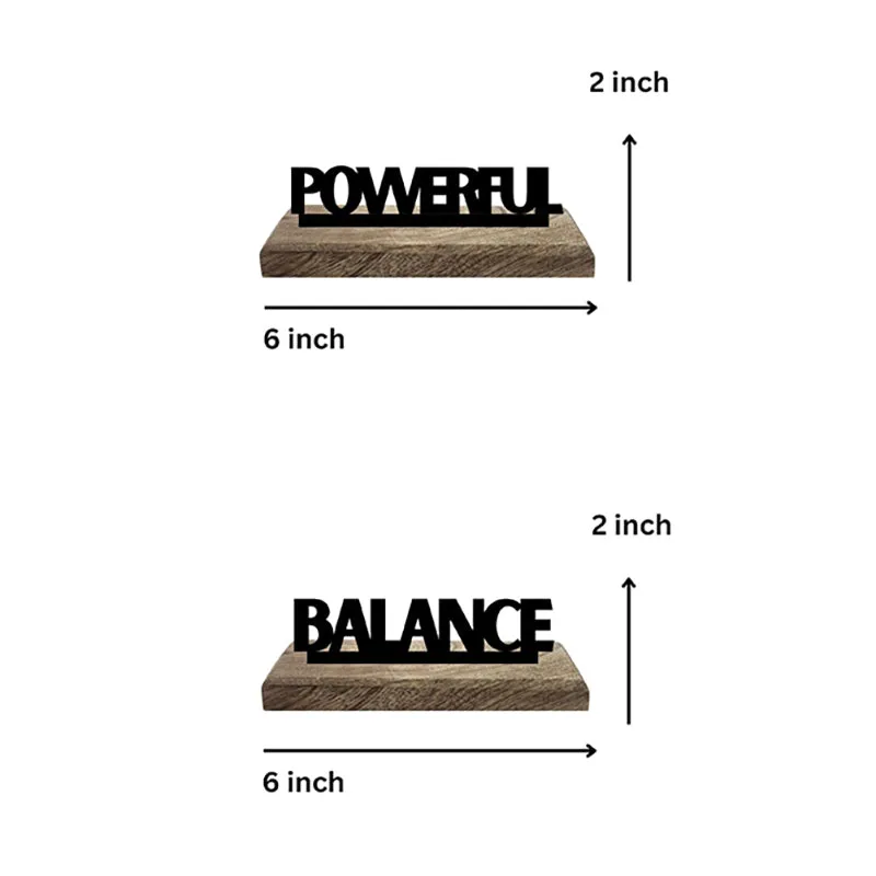 Dynamic Equilibrium Typography Showpiece - Set Of Two media 7
