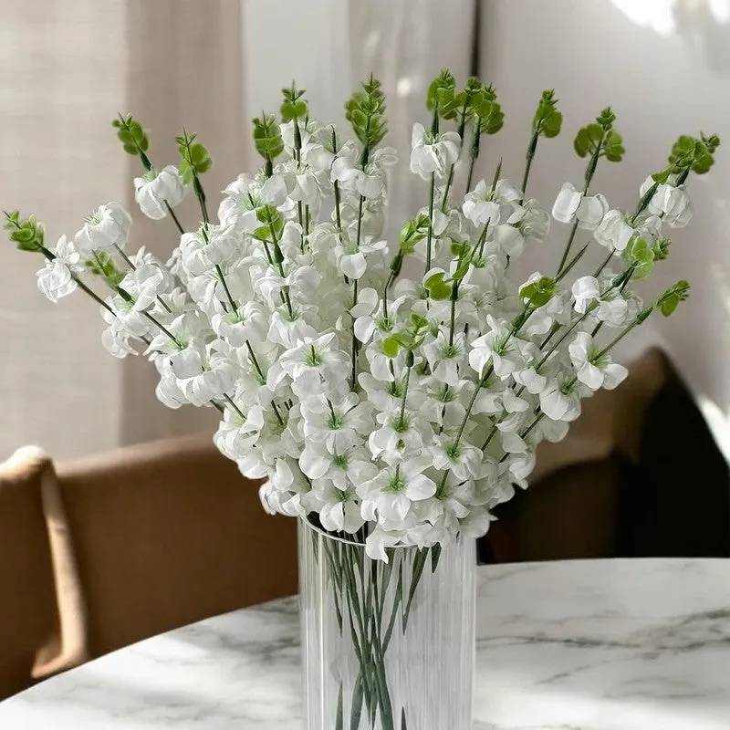 Faux Cherry Blossom Polyester Artificial Flower media 4