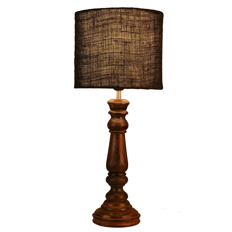 Athensia Fabric Table Lamp - Black media 3