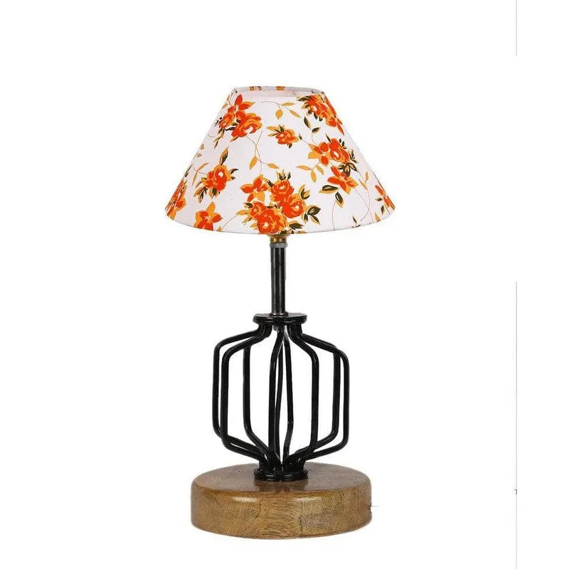 Floral Cosmo Fabric Table Lamp - Multicolor media 4