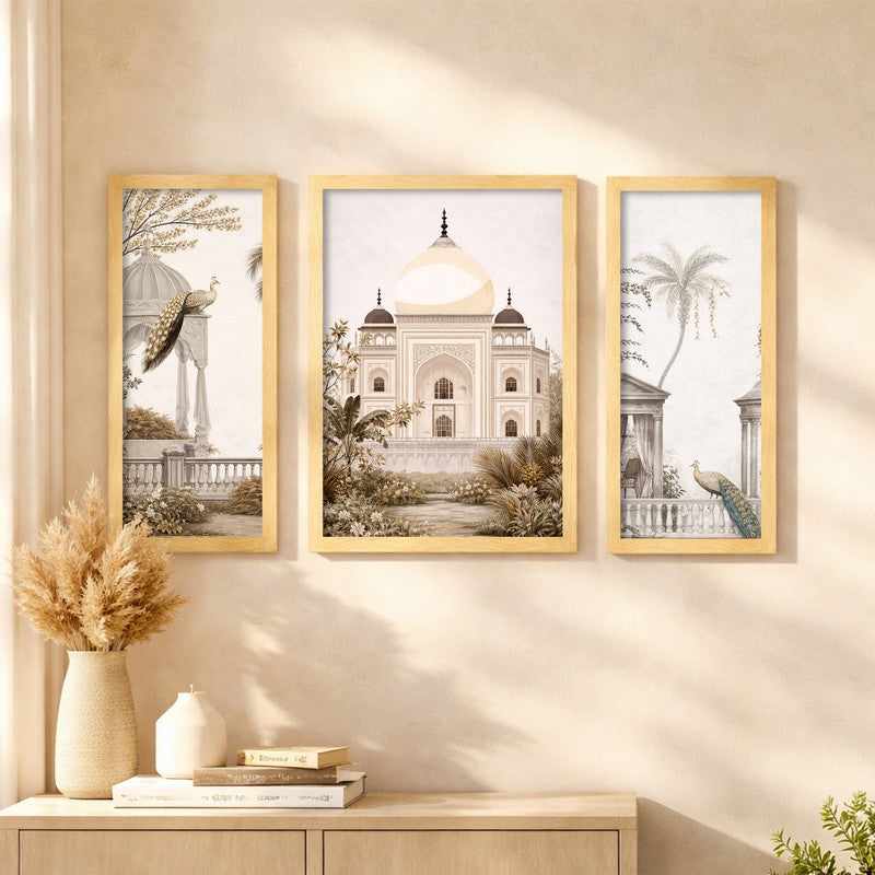 Royal Mahal Wall Art With Frame - Set of Three media 3