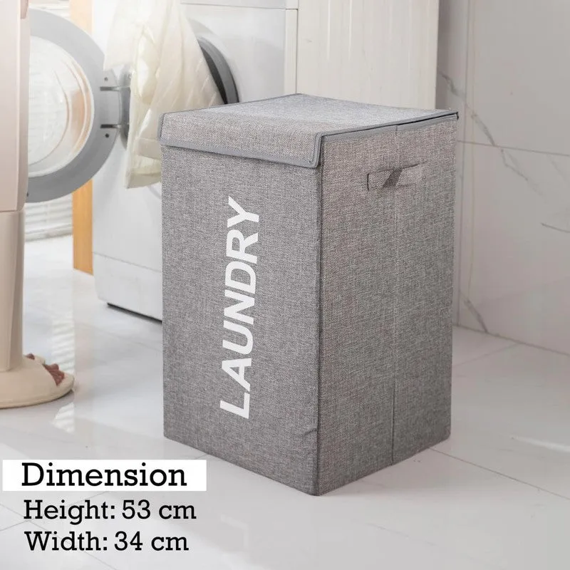 Wash Dock Jute Laundry Basket - Grey media 8