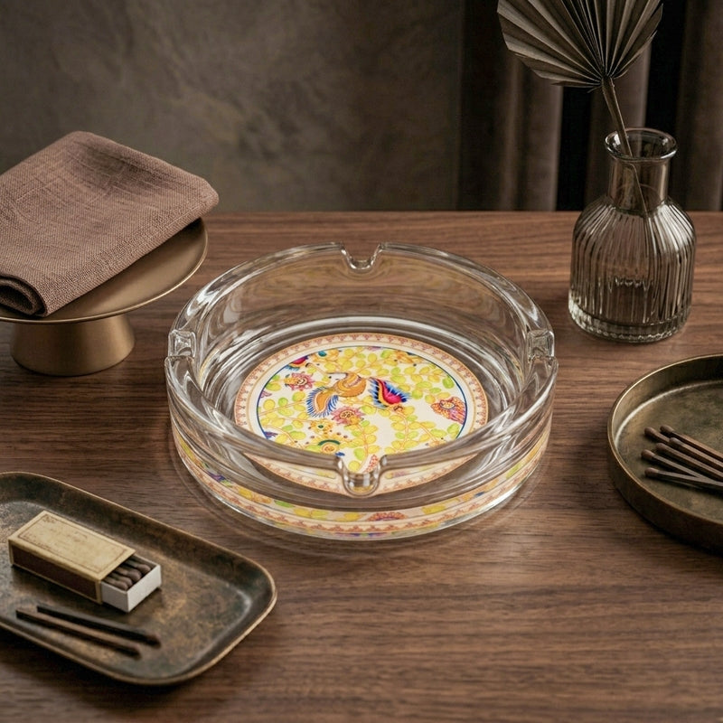 Kalamkari Art Ashtray media 4