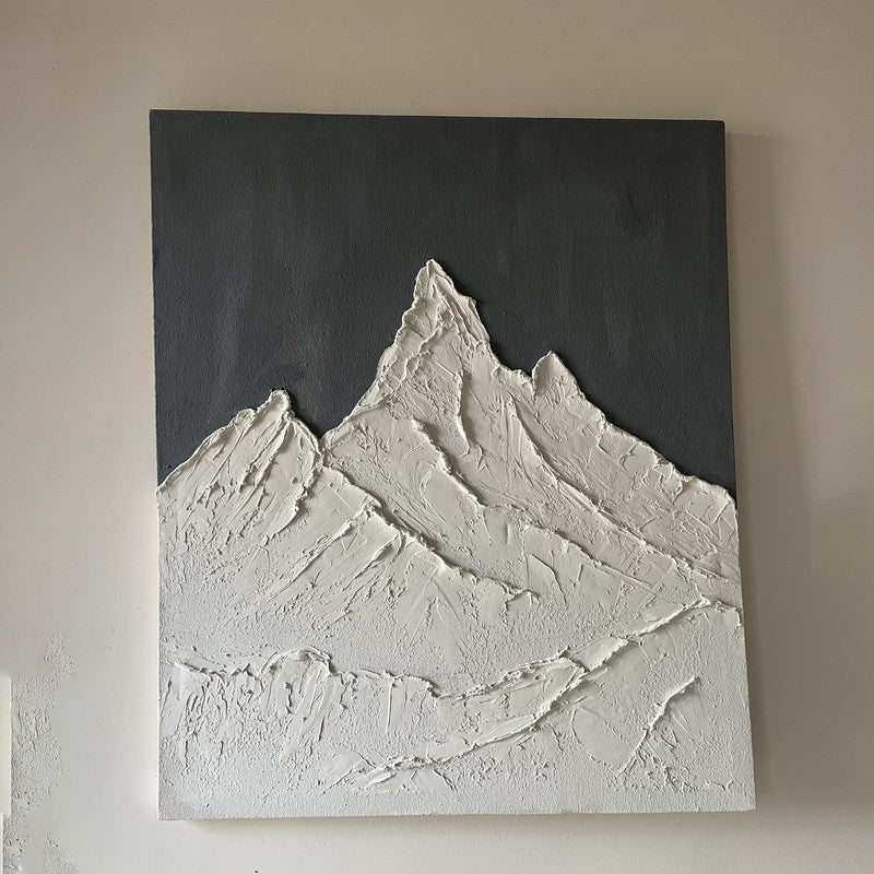 Alpine Relief Handmade Canvas Wall Painting media 12