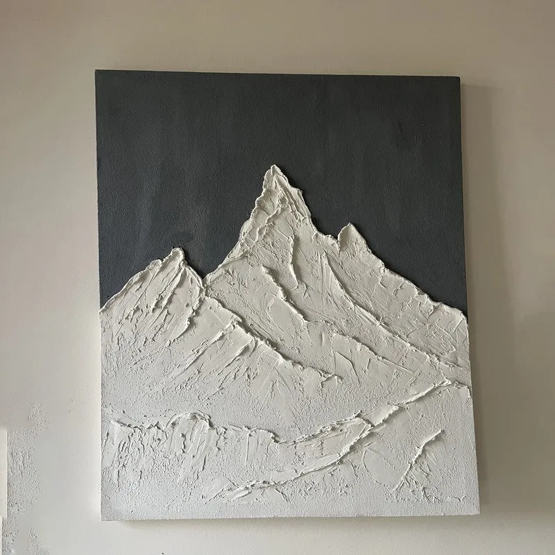 Alpine Relief Handmade Canvas Wall Painting media 12