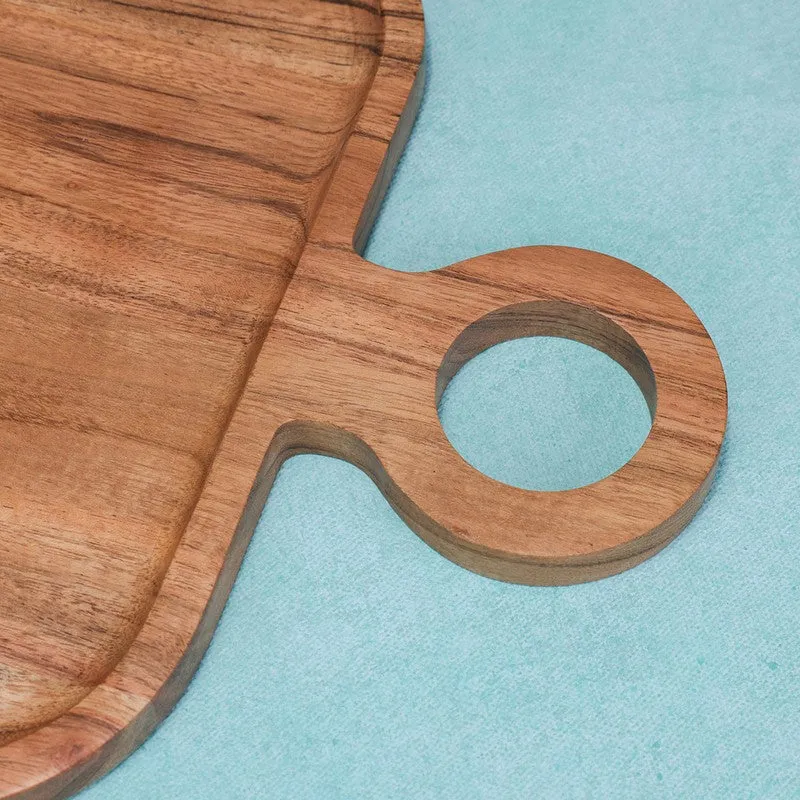 Earth Tone Tasting (Wood,Ceramic) Platter - Two Piece Set media 7