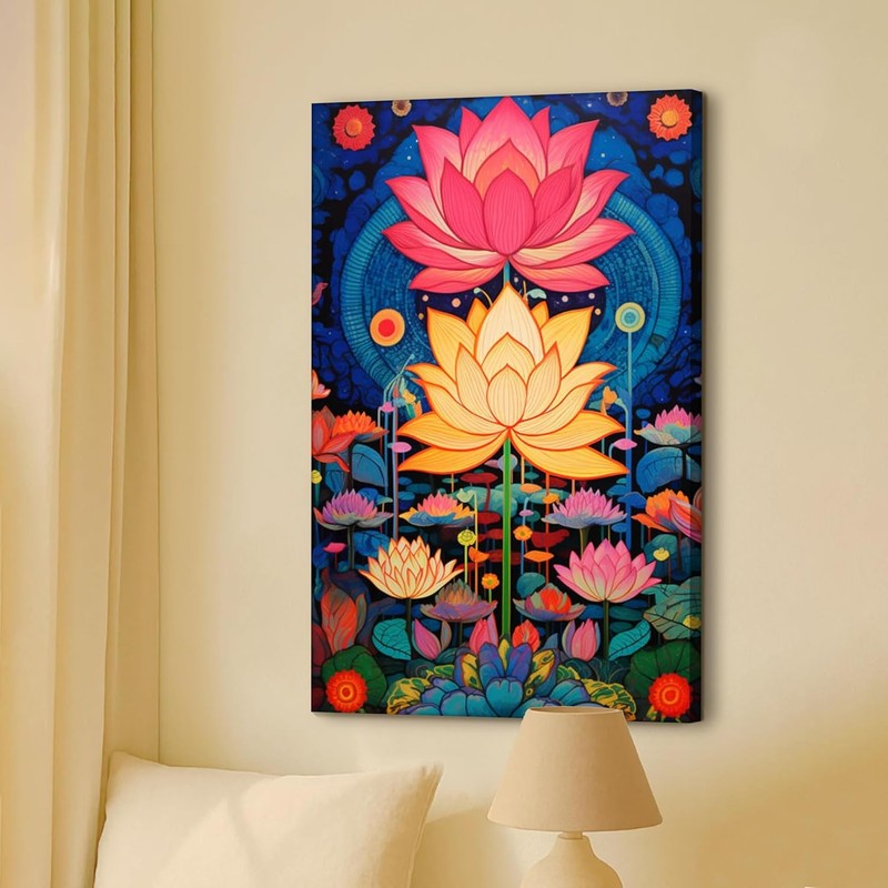 Paradise Lotus Wall Art Without Frame media 6