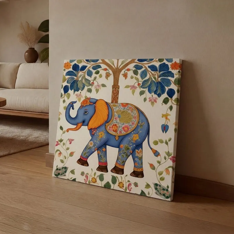 Indian Regal Tusker Canvas Wall Art media 1