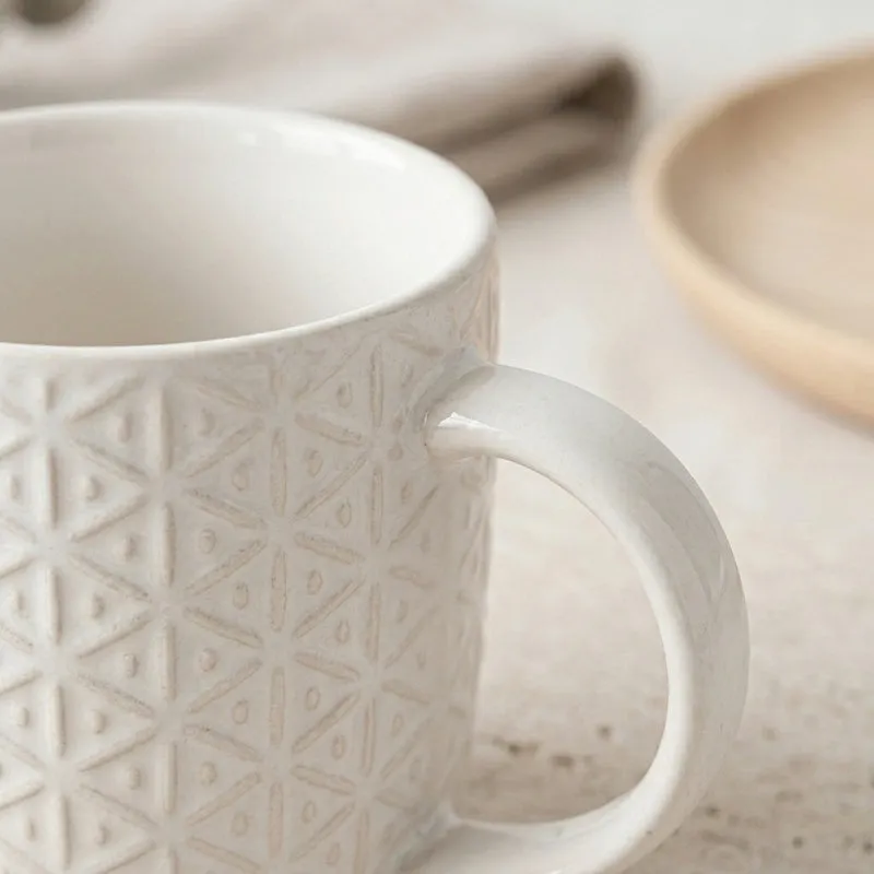 Bloomers Porcelain Coffee Mug (300 mL Each) - Set of Two media 3