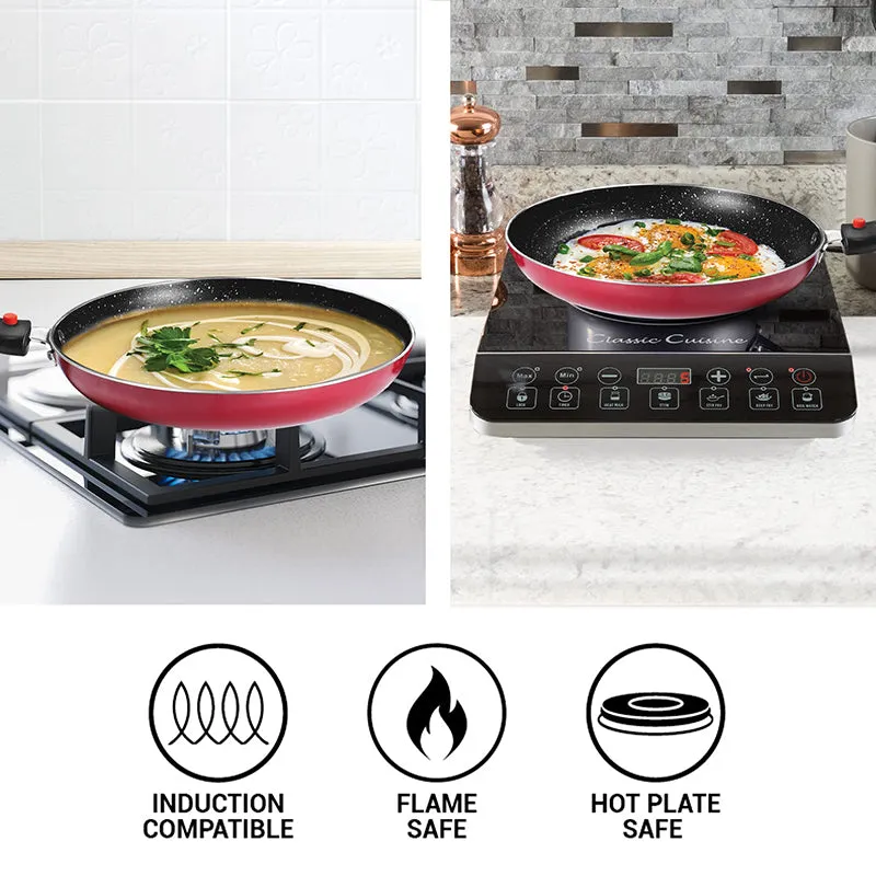 Milton Non-Stick Cookware Set (Red) - Five Piece Set media 6