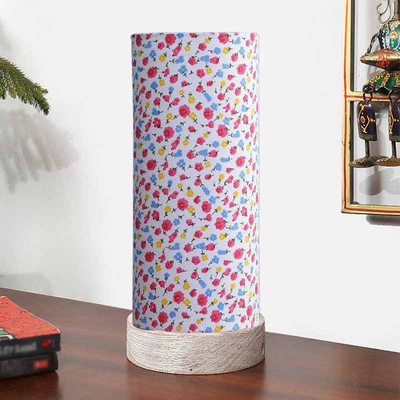 Color Splash Ocra Tower Wooden Table Lamp - Multicolor media 7