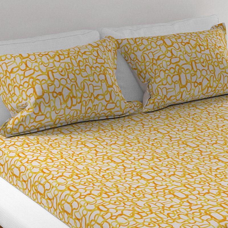 Print Percale Slub Floral Cotton Bedsheet - 150 TC media 4