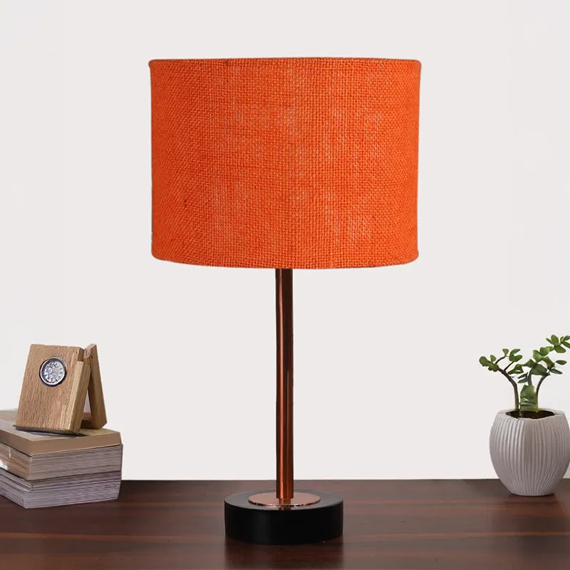 Sienna I Rodin Wooden Table Lamp - Orange,Copper,Black media 3