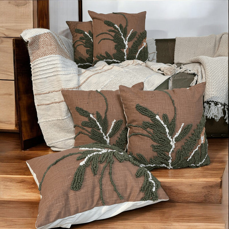 Zen Stitch Tufted Cushion Cover Set - Set Of Five