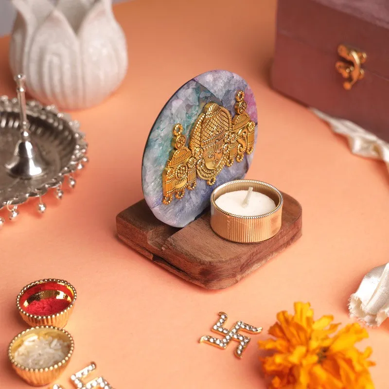 Eternal Shree Lord Venkateshwara Tealight Candle Holder media 4