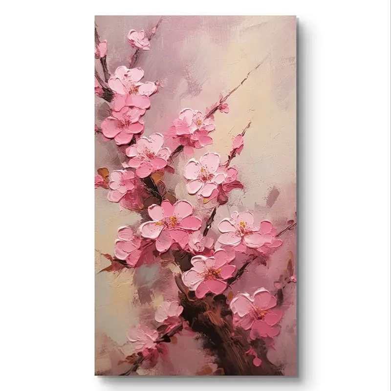 Sakura Pink Wall Painting media 3