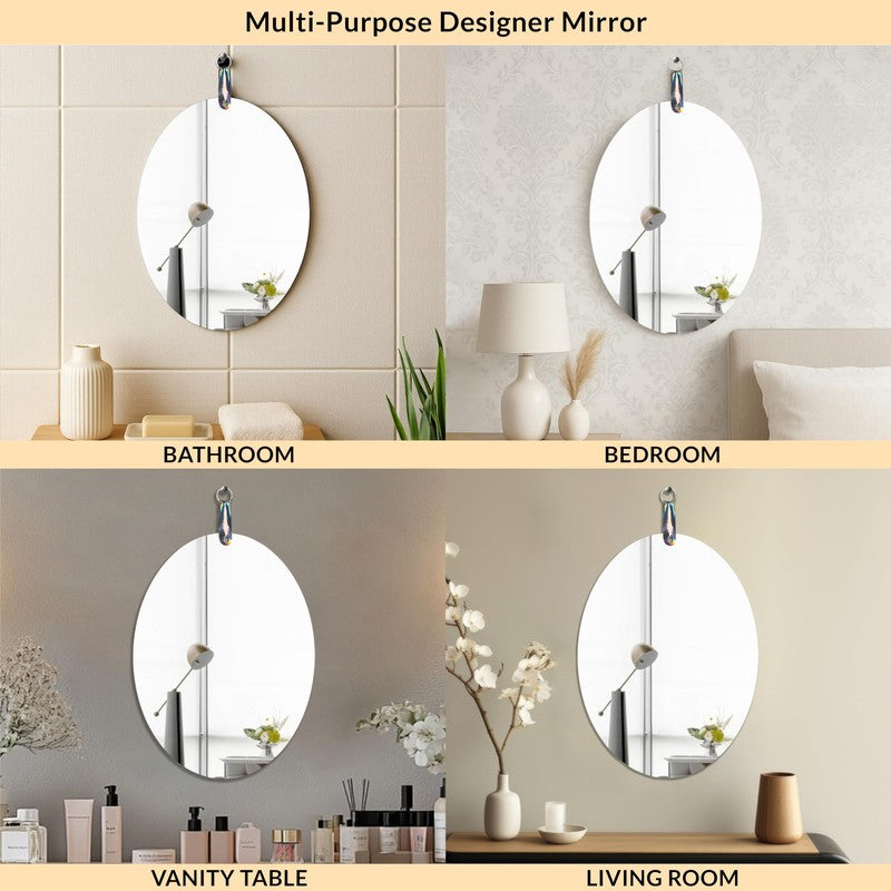 Sleek Reflect Frameless Wall Mirror media 7