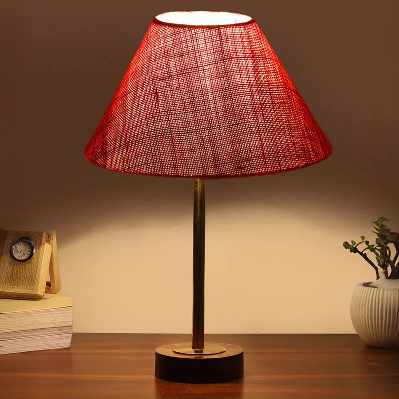 Sienna II Rodin Wooden Table Lamp - Pink,Gold,Brown media 1