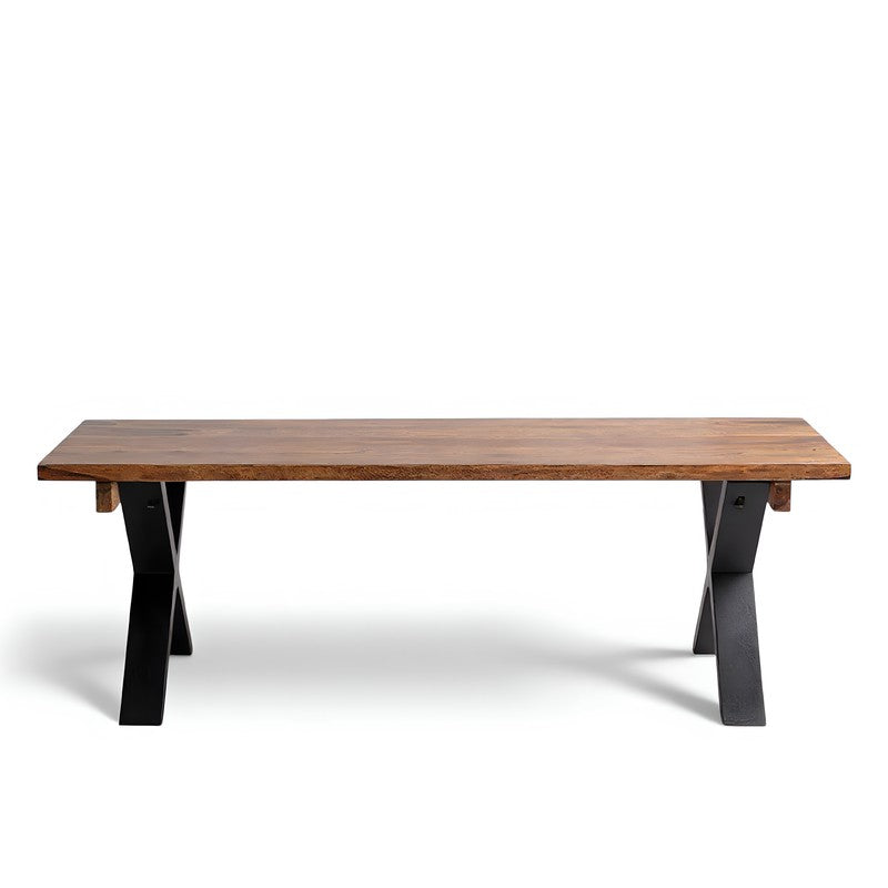 Cynex Sheesham Wooden Bench - Brown media 3