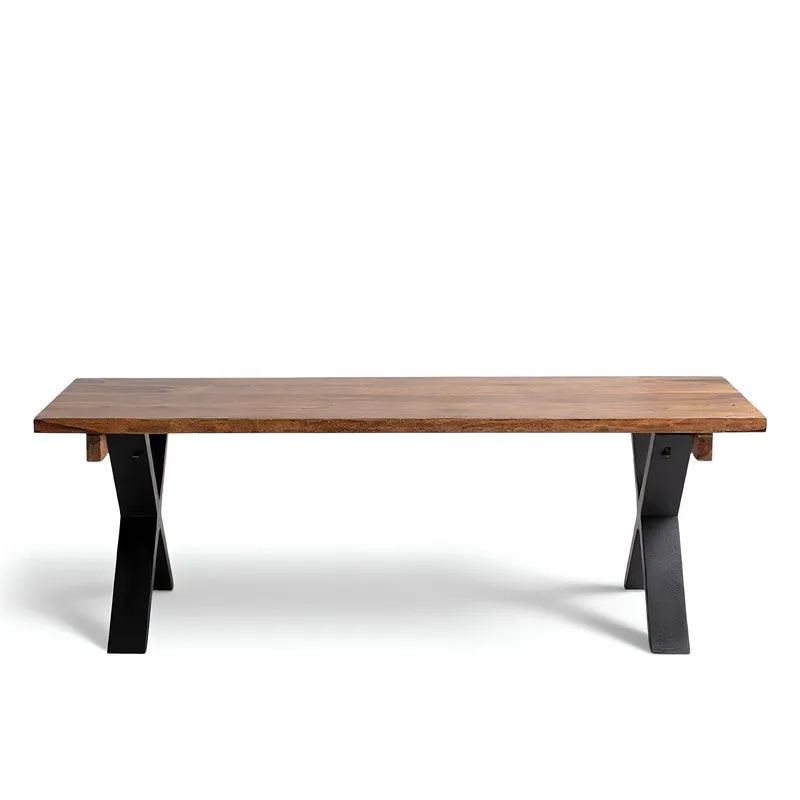 Cynex Sheesham Wooden Bench - Brown media 3