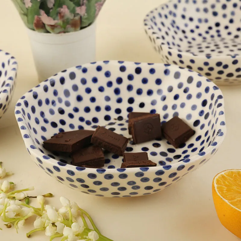 Otello Ceramic Snack Bowl (Blue) - 350 mL media 1