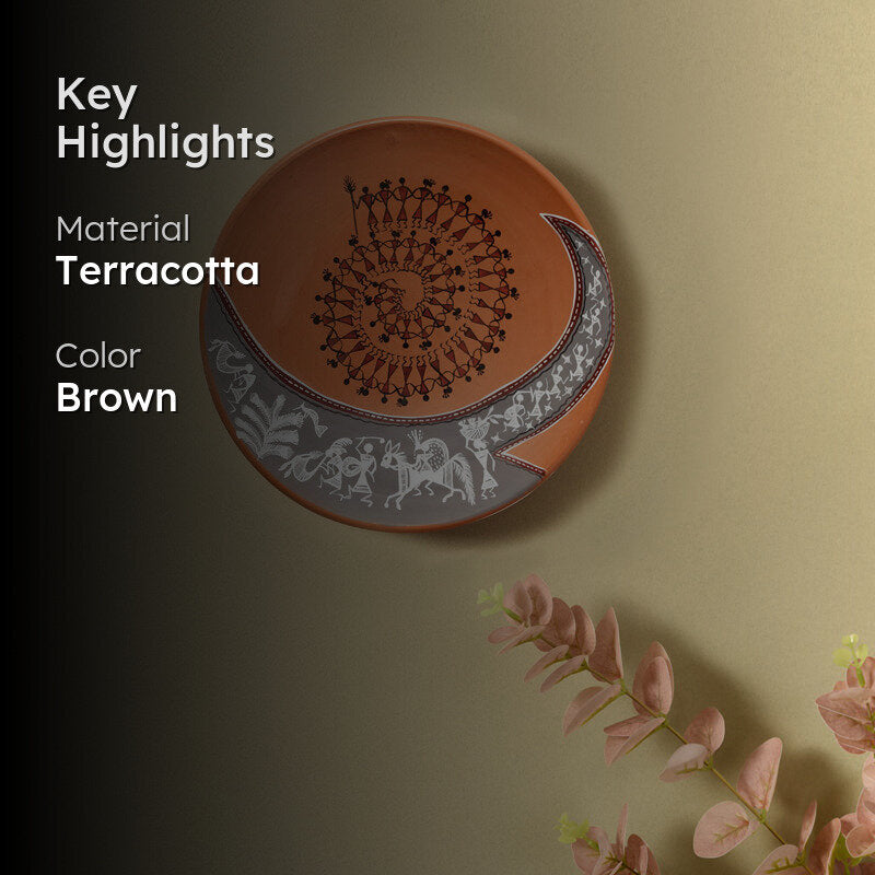 Diyana Warli Terracotta Wall Accent media 2