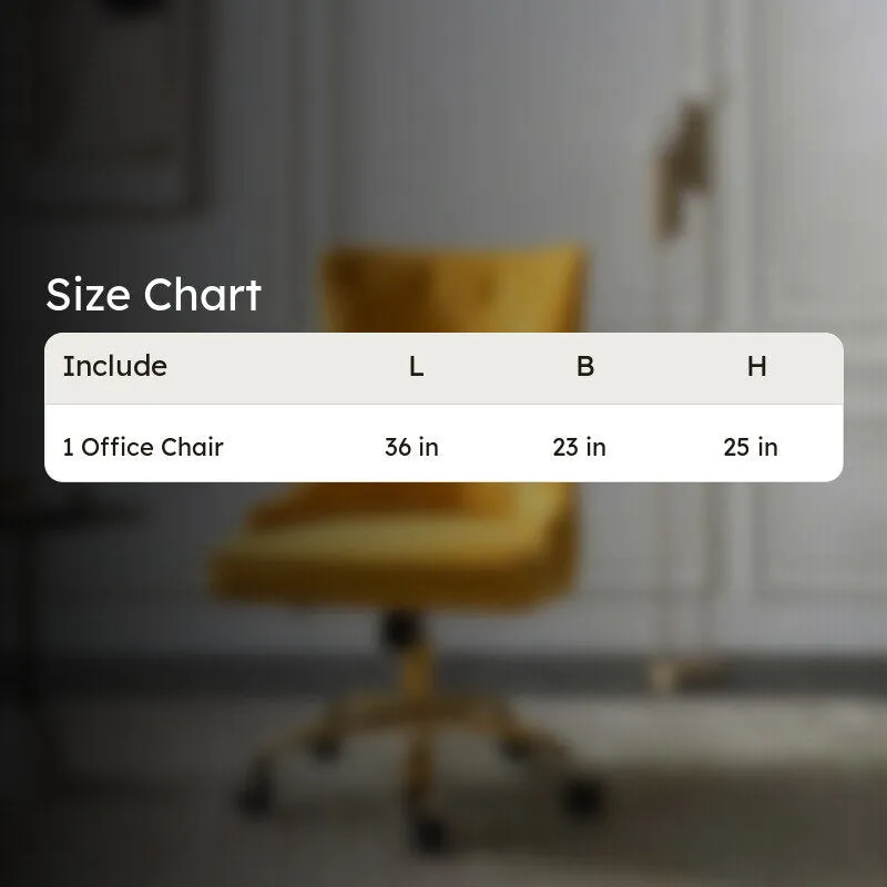 Seatra Neem Wood Office Chair - Yellow media 8