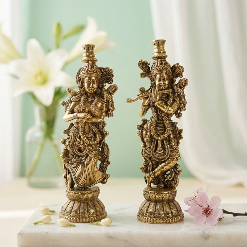 Rasleela Brass Idol - Set of Two