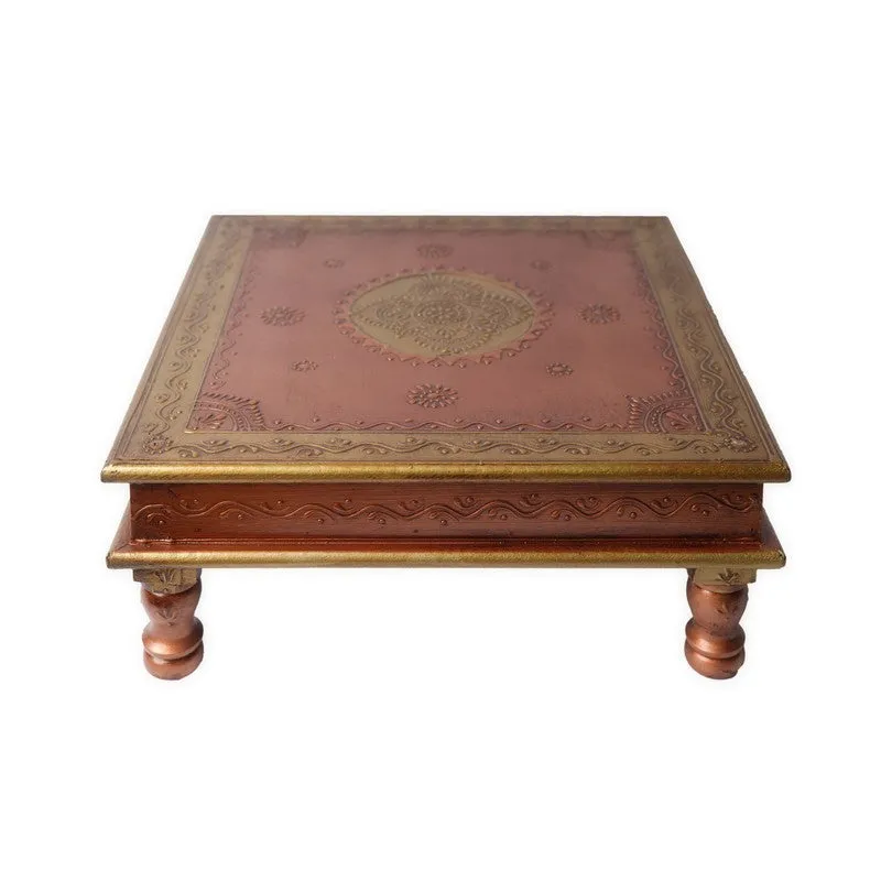 Zyvra II Folk Charm Mango Wood & MDF Stool - 15 inch media 5
