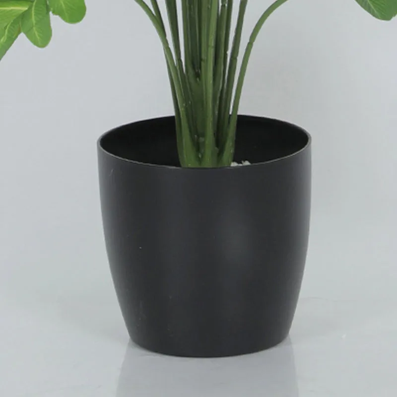 Leaf Crest Artificial Chestnut Plant With Black Plastic Pot - 2.5 Feet media 4
