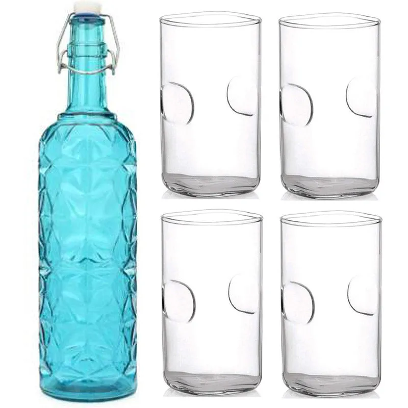 Ledge 1000 mL Water Bottle With 300 mL Glasses - Five Piece Set media 3