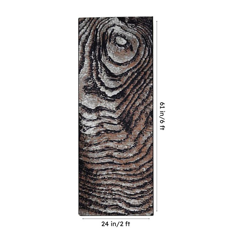Alvis Abstract Micro Fiber Runner Rug - Grey media 8