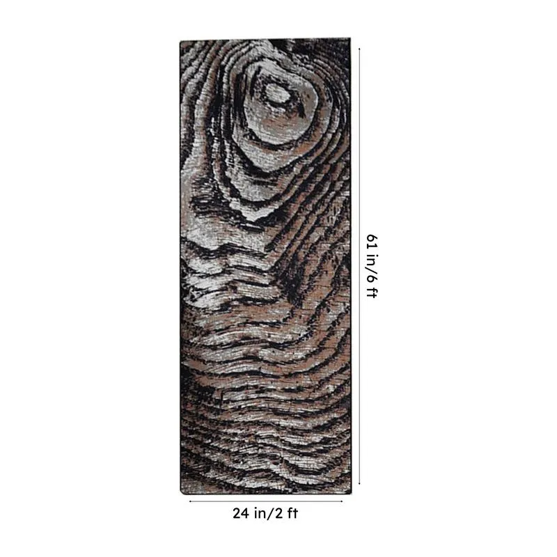 Alvis Abstract Micro Fiber Runner Rug - Grey media 8