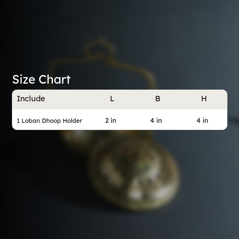 Brass Madri Loban Dhoop Holder media 5