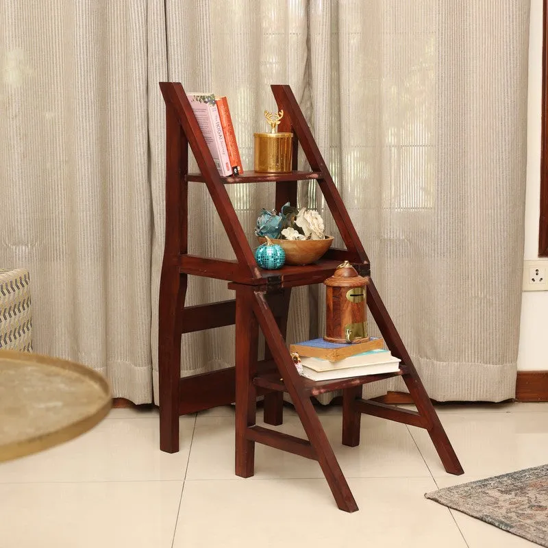 Stepwood Wooden Chair Cum Ladder media 5