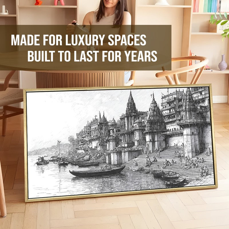 Eternal Riverfront of Banaras Wall Art media 5