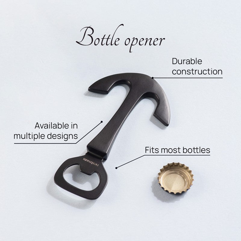 Anchor & Twist Stainless Steel Bottle Opener - Black media 3