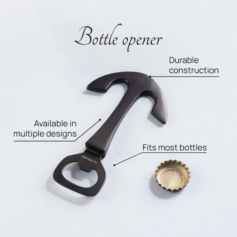 Anchor & Twist Stainless Steel Bottle Opener - Black media 3