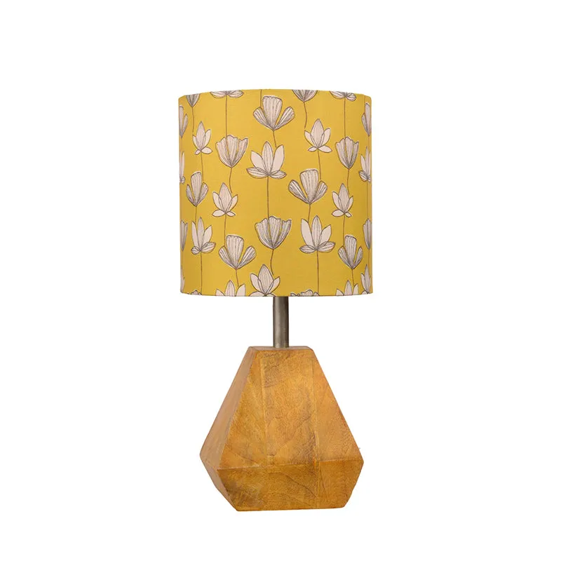Flora Diamond Fabric Table Lamp - Yellow media 5