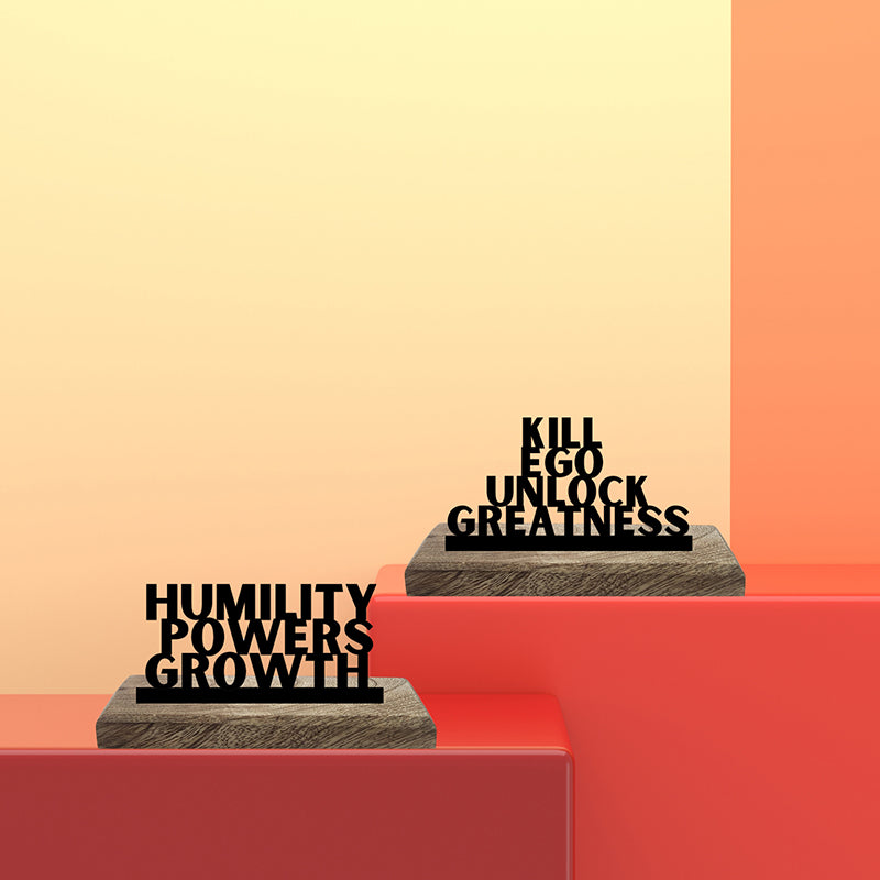 Humility & Growth Showpiece - Set Of Two