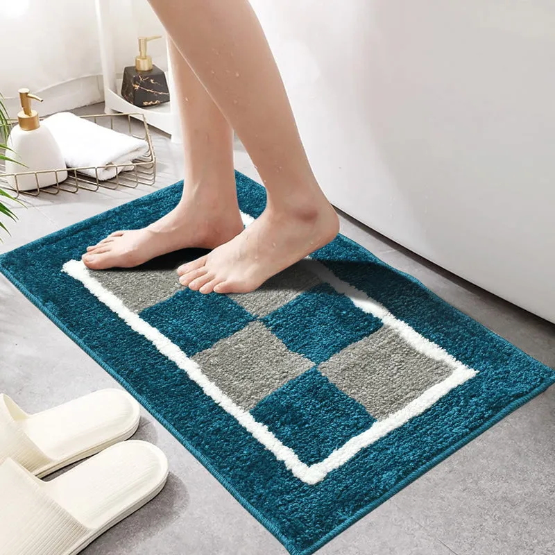 Zerix Cotton Bath Mat - Blue media 3