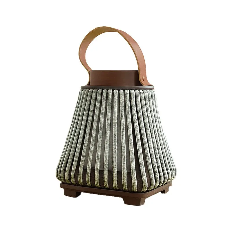StriaGlow Bamboo Tea Light Candle Holder - Grey media 5