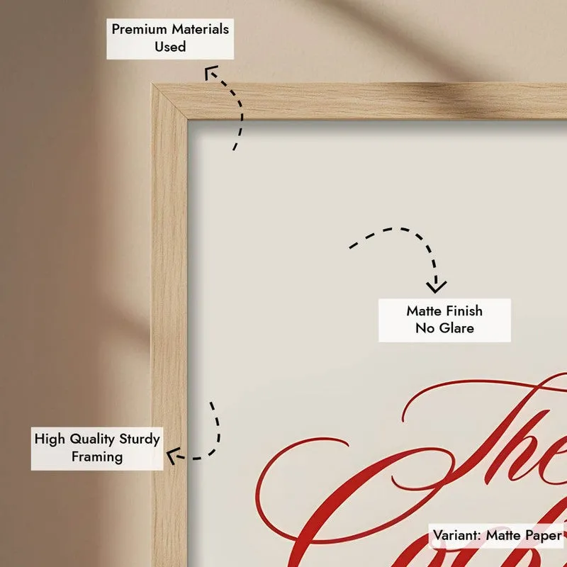 Sip Script Archival Canvas Wall Art - Brown media 9