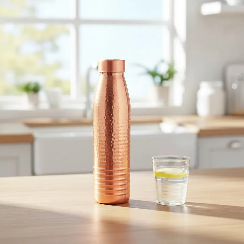 WellSpring Brown Brass Bottle - 1000 mL media 1