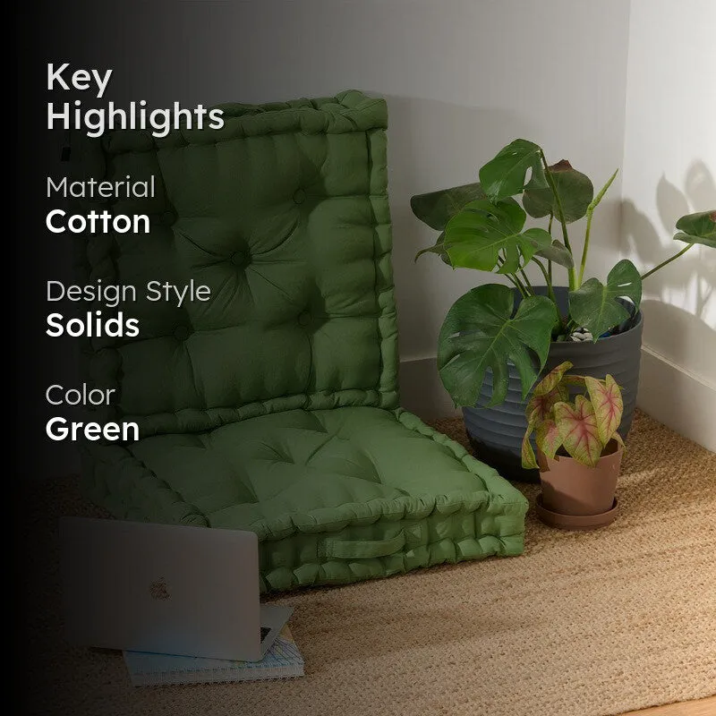 Marlon Floor Cushion (Green) - Set Of Two media 2