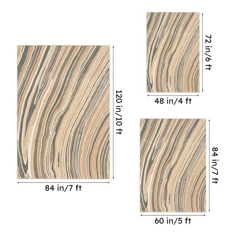 Bastet Hand Tufted Abstract Wool & Nylon Carpet - Green media 14