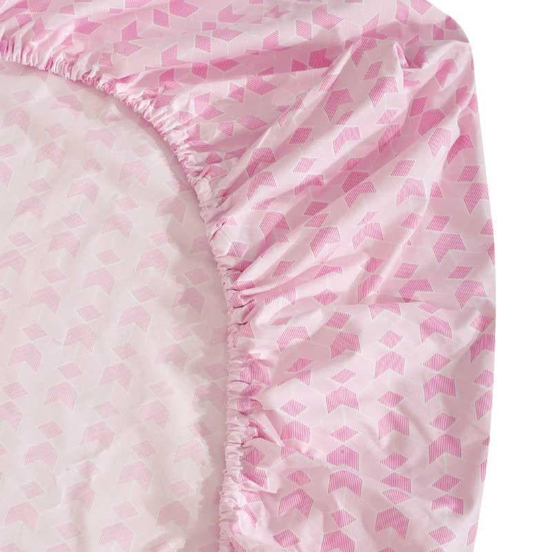 Miniature Mosaic - Pink Microfiber Bedsheet - 300 GSM media 7