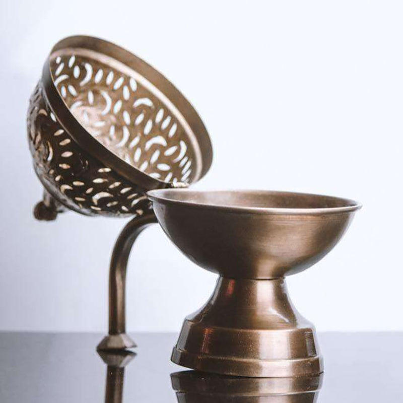 Mriganka Brass Incense Holder media 4